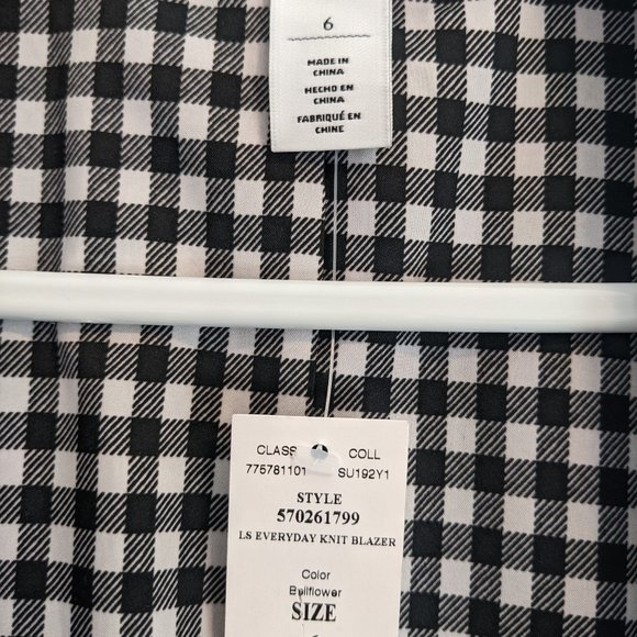 White House Black Market Knit Blazer Bellflower - NWT - Picture 6 of 7